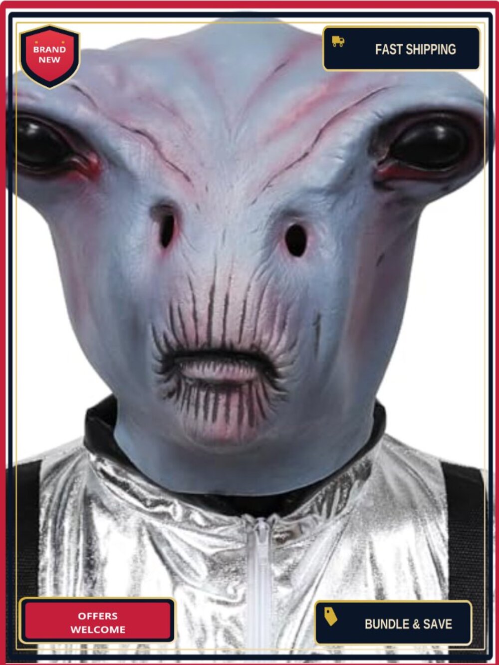 Alien Mask Latex Full Head Masks Adult Halloween Cosplay Costume Party Prop